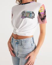 Load image into Gallery viewer, only live once Women's Twist-Front Cropped Tee